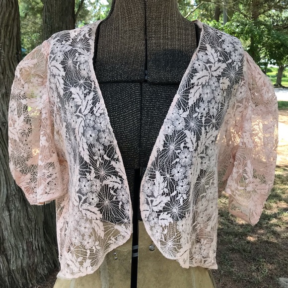 1920’s Spiderlace Peach Gown - Picture 8 of 11